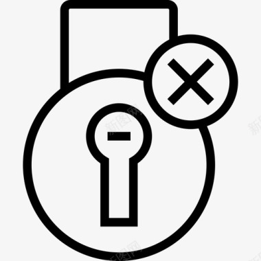 锁定用户3线性图标图标