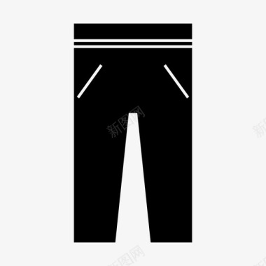 裤子马裤时尚图标图标