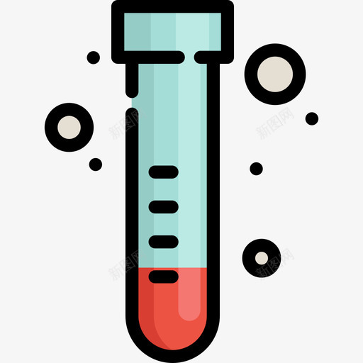 试管医用21线性颜色图标svg_新图网 https://ixintu.com 医用21 线性颜色 试管