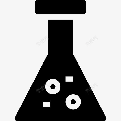 烧瓶教育图标集填充svg_新图网 https://ixintu.com 填充 教育图标集 烧瓶