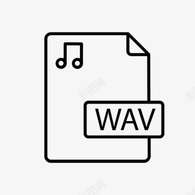 wav文件音频文件文档图标图标
