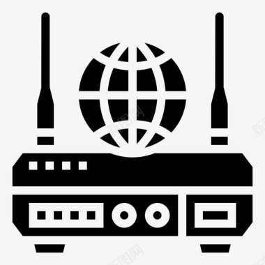 路由器通信互联网图标图标