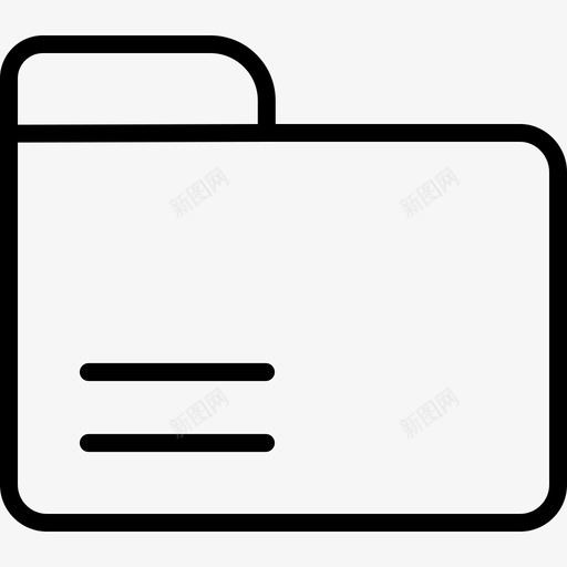 文件夹用户界面线性图标svg_新图网 https://ixintu.com 文件夹 用户界面 线性