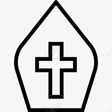 教皇宗教元素直系图标图标