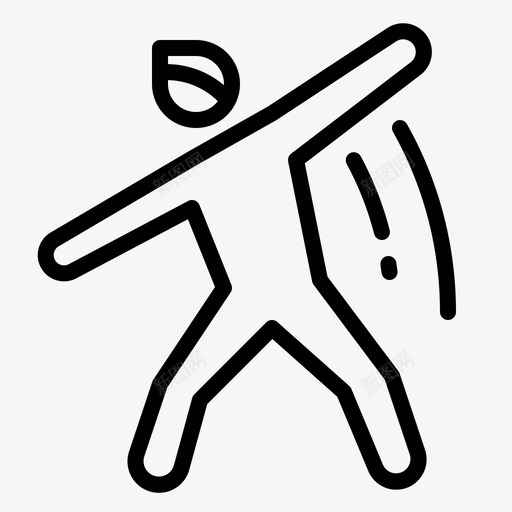 锻炼跳舞人图标svg_新图网 https://ixintu.com 人 爱好 跳舞 运动 锻炼