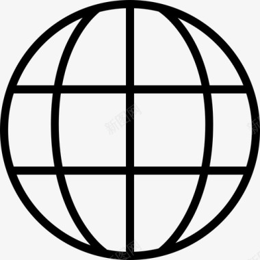 世界网格业务图标集线性图标