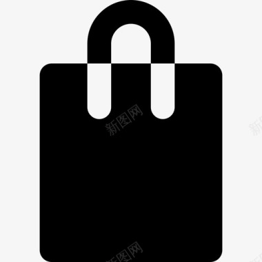 购物袋电子商务图标集填充图标