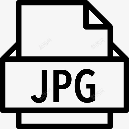 文件格式线性图标svg_新图网 https://ixintu.com Jpg 文件格式 线性