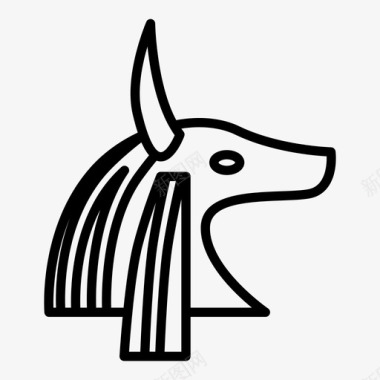 埃及人阿努比斯上帝图标图标