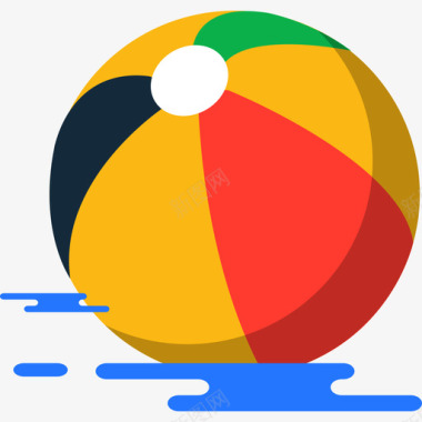 球彩色杂项图标平面图标
