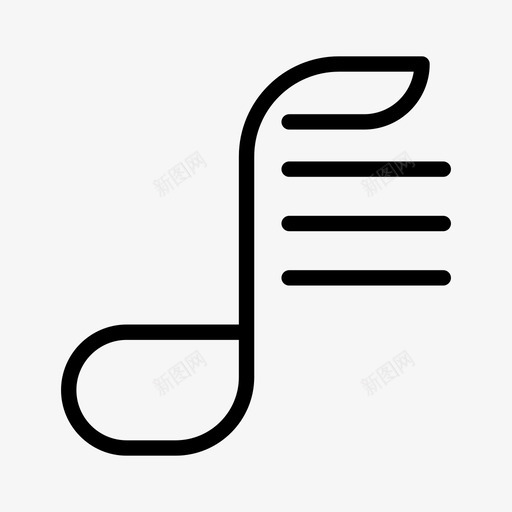 音乐列表音乐备忘播放列表图标svg_新图网 https://ixintu.com quaver 播放列表 通用图标 音乐列表 音乐备忘