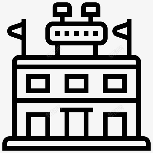 竞技场篮球建筑图标svg_新图网 https://ixintu.com 建筑 竞技场 篮球 篮球线 运动