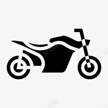 摩托车驾驶赛车图标图标