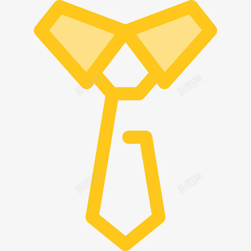 领带员工组织3黄色图标svg_新图网 https://ixintu.com 员工组织3 领带 黄色