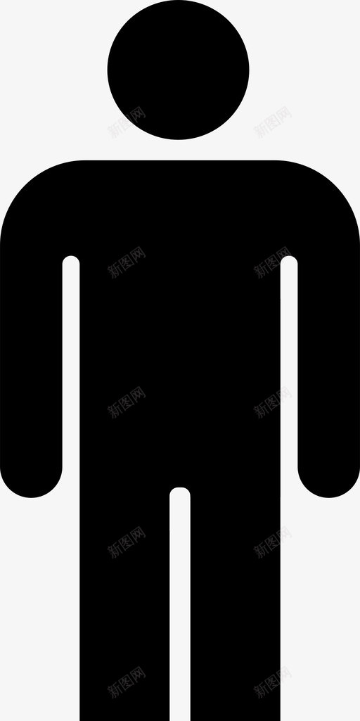 人个人资料单身图标svg_新图网 https://ixintu.com 个人资料 人 单身 厕所