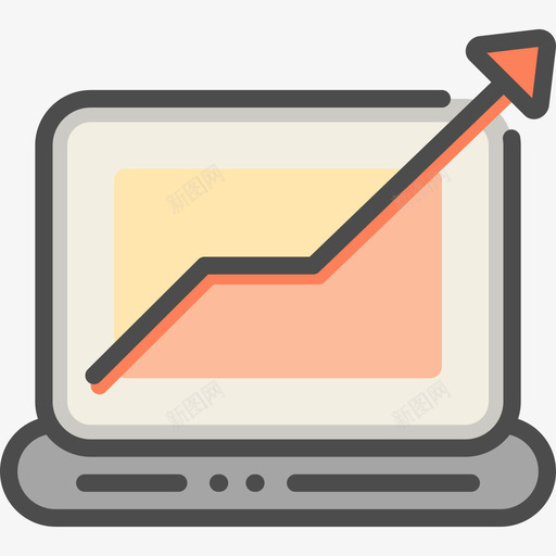 折线图搜索引擎优化和在线营销4线性颜色图标svg_新图网 https://ixintu.com 折线图 搜索引擎优化和在线营销4 线性颜色