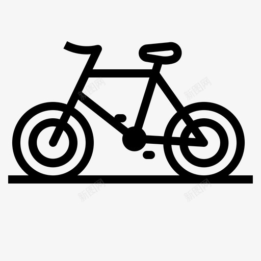山地车自行车交通工具图标svg_新图网 https://ixintu.com 交通工具 山地车 自行车