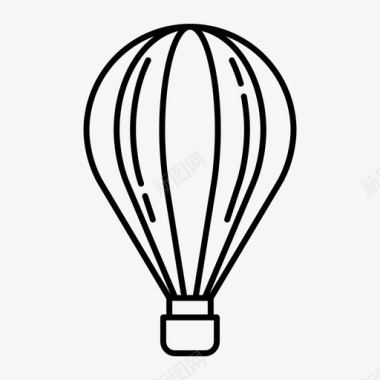 气球飞行包裹图标图标