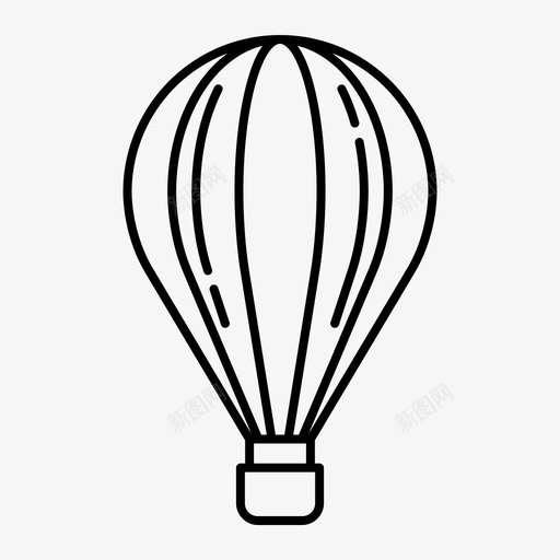 气球飞行包裹图标svg_新图网 https://ixintu.com 包裹 天空 气球 运输 飞行