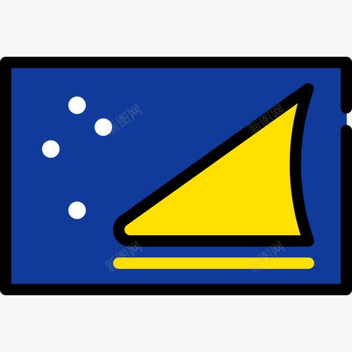 托克劳旗帜收藏矩形图标svg_新图网 https://ixintu.com 托克劳 旗帜收藏 矩形