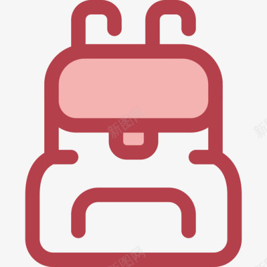 背包学校元素3红色图标图标