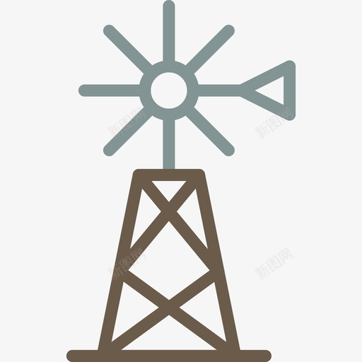 风车农业2平地图标svg_新图网 https://ixintu.com 农业2 平地 风车