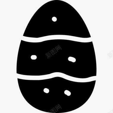 复活节彩蛋食品图标系列填充图标