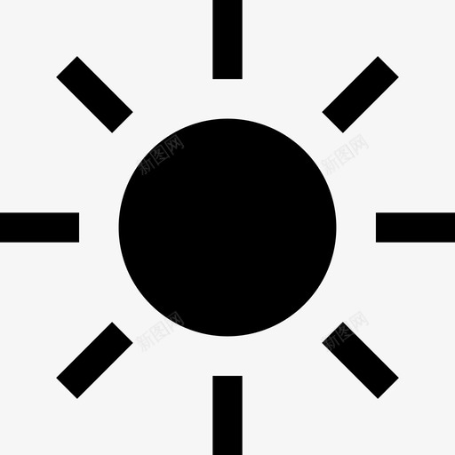 太阳12号天气充满图标svg_新图网 https://ixintu.com 12号天气 充满 太阳