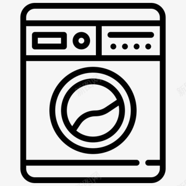 洗衣机电子工艺图标图标