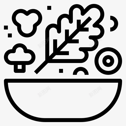 沙拉食品健康图标svg_新图网 https://ixintu.com 健康 沙拉 素食 蔬菜 食品 食品和饮料001