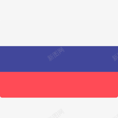 俄罗斯国际旗帜长方形图标图标