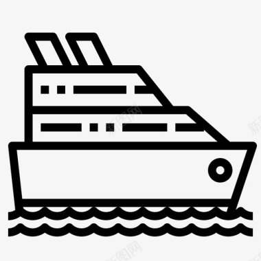 游艇船船艇图标图标