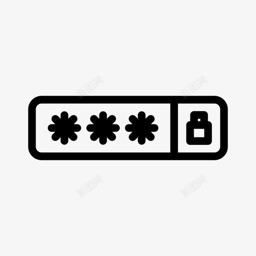 密码代码号码图标svg_新图网 https://ixintu.com 代码 保护 号码 安全 密码 通用图标