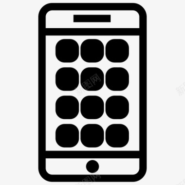 智能手机手机智能手机维修图标图标