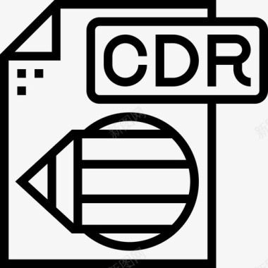 Cdr文件类型3线性图标图标