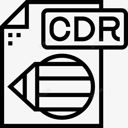 Cdr文件类型3线性图标svg_新图网 https://ixintu.com Cdr 文件类型3 线性