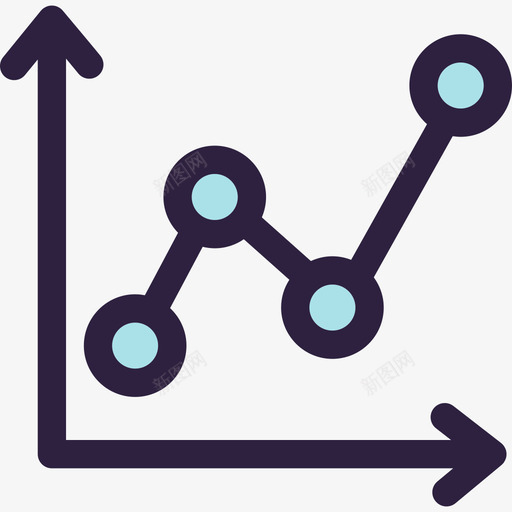 折线图业务图标集颜色svg_新图网 https://ixintu.com 业务图标集 折线图 颜色