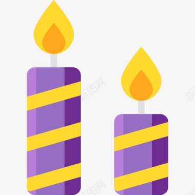 蜡烛万圣节24平的图标图标