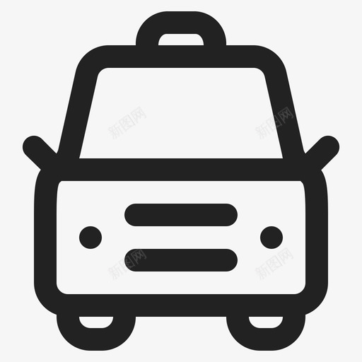 汽车送货出租车图标svg_新图网 https://ixintu.com 交通工具 出租车 市区 汽车 车辆 送货