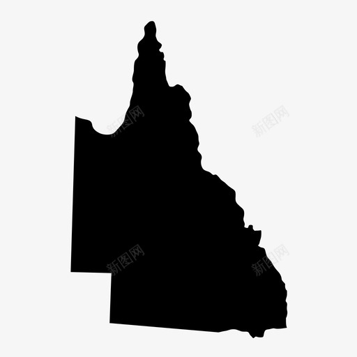 昆士兰澳大利亚地图图标svg_新图网 https://ixintu.com 地图 昆士兰 澳大利亚 澳大利亚地图