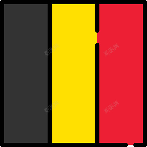 比利时国旗收藏3广场图标svg_新图网 https://ixintu.com 国旗收藏3 广场 比利时