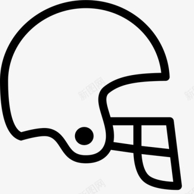 足球头盔装备nfl图标图标