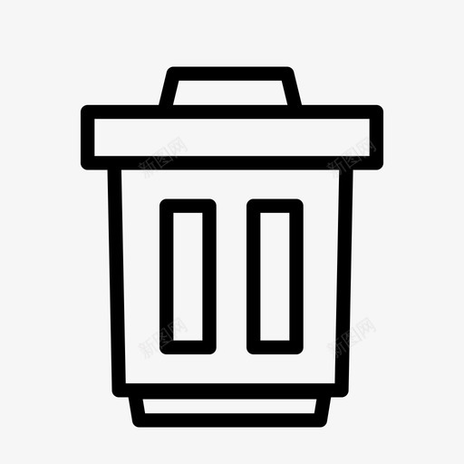 回收站罐子垃圾图标svg_新图网 https://ixintu.com 回收站 垃圾 废物 罐子