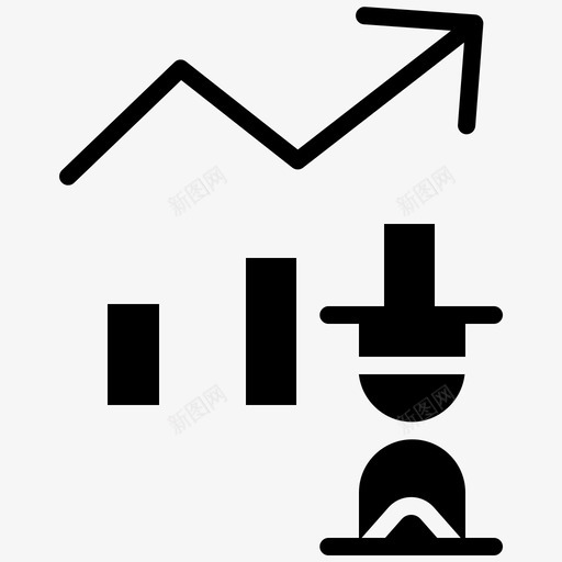 图表分析沙漏图标svg_新图网 https://ixintu.com 分析 图表 时间 沙漏