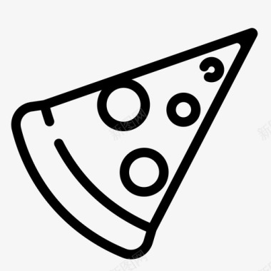 披萨晚餐快餐图标图标