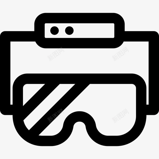 Ar眼镜虚拟现实5线性图标svg_新图网 https://ixintu.com Ar眼镜 线性 虚拟现实5