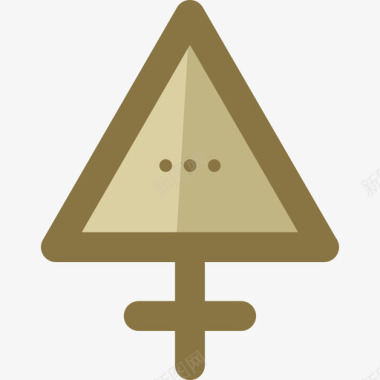三角形符号扁平图标图标