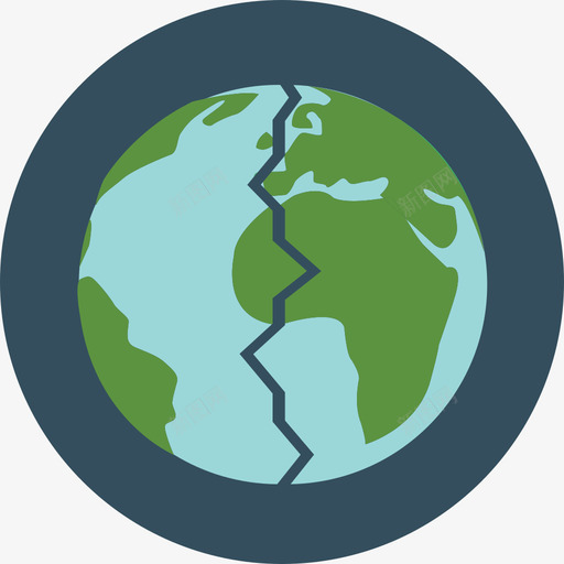 地球仪生态学3圆形平面图标svg_新图网 https://ixintu.com 圆形平面 地球仪 生态学3