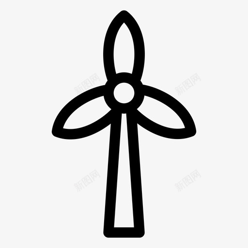 风力涡轮机替代能源电力图标svg_新图网 https://ixintu.com 17072018 替代能源 电力 风力涡轮机 风车