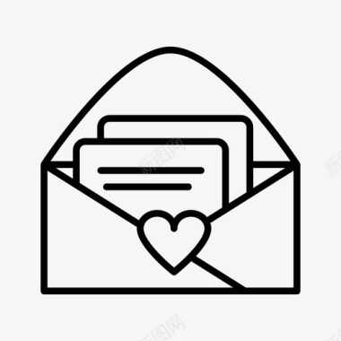 请柬电子邮件结婚图标图标